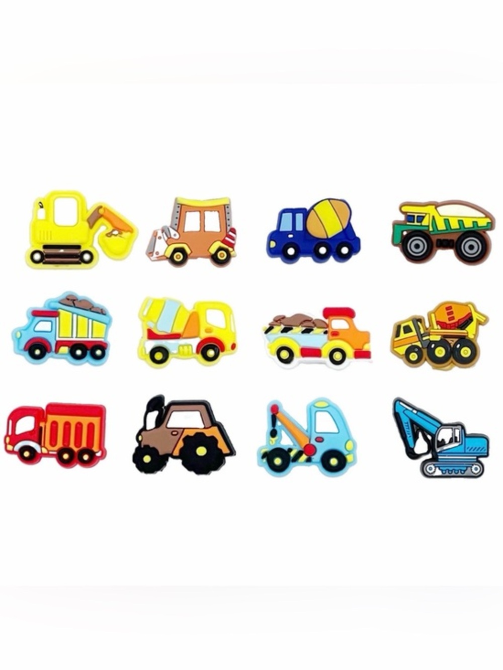 Construction Trucks Shoe Charms